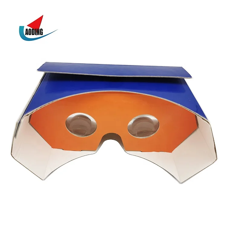 China manufacturer cheap Corrugated paper VR Box 3D Glasses Folding Google Cardboard  Box