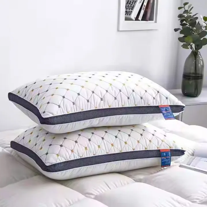 High quality soft pillow 1000g 48*74cm Hilton hotel pillow