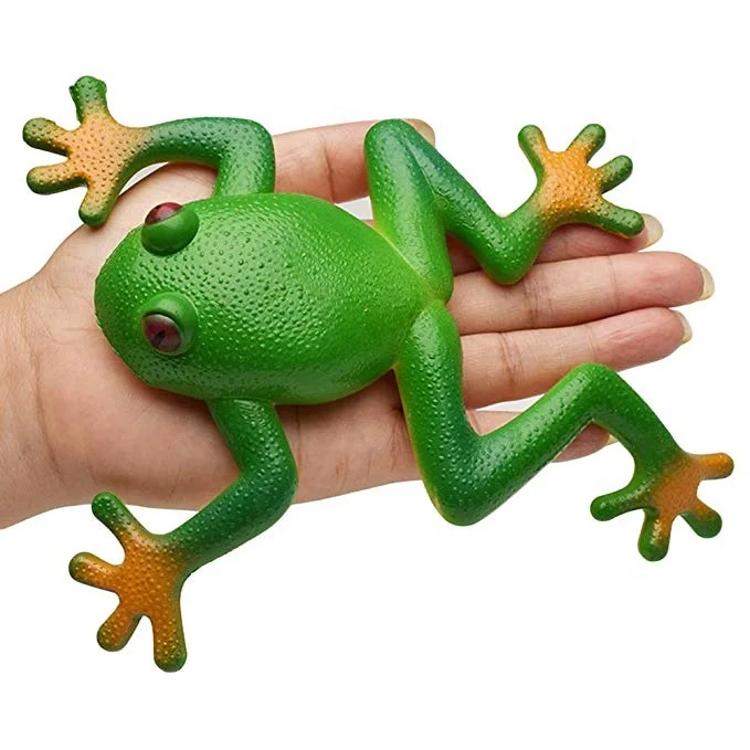 Simulation TPR Squeeze Soft Stretchy Frog Rubber Stress Fidget Toys
