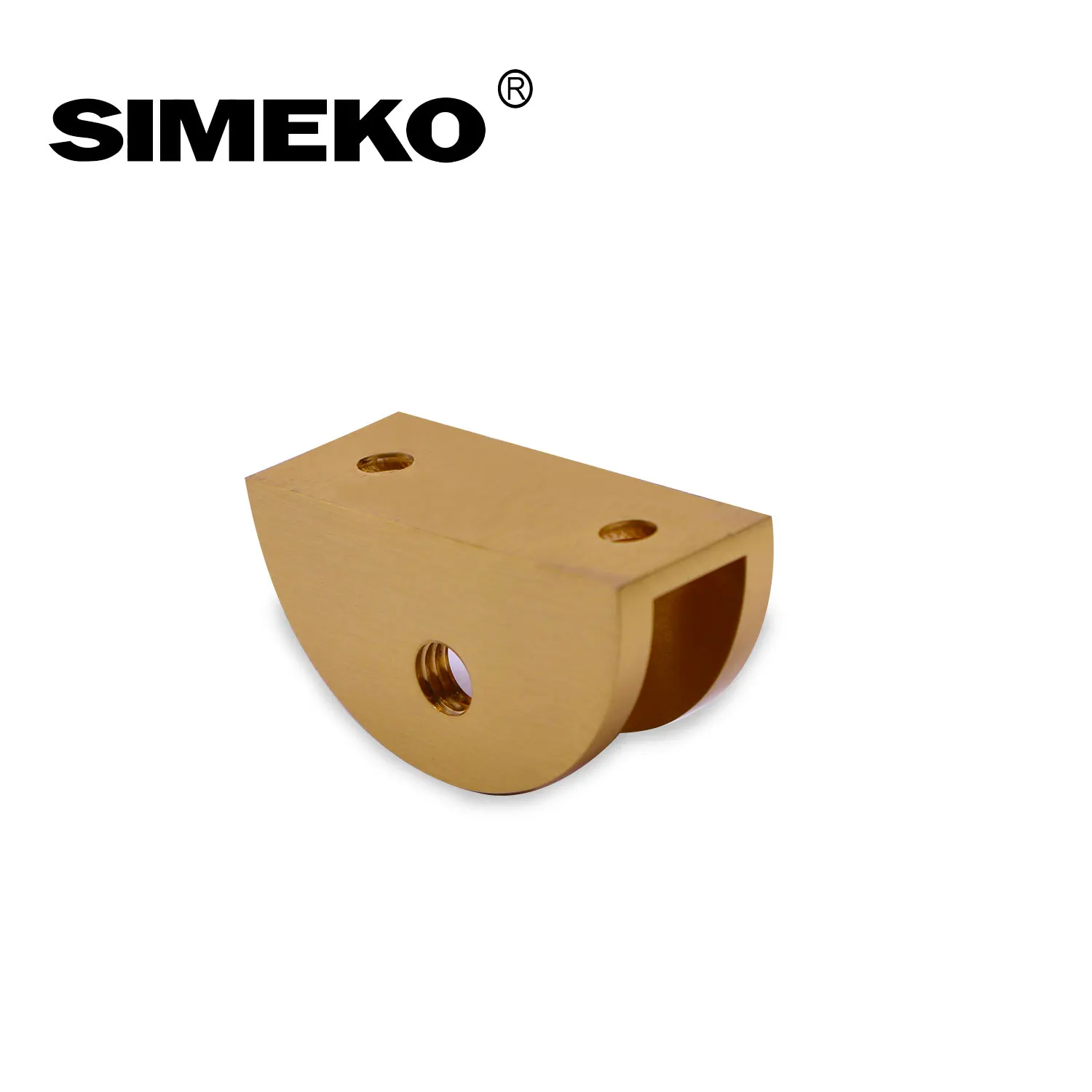 Factory sale SK-GC27  Stainless Steel 304 Zinc Alloy golden  Shower Hinge Bathroom Glass Conector Glass Clamp