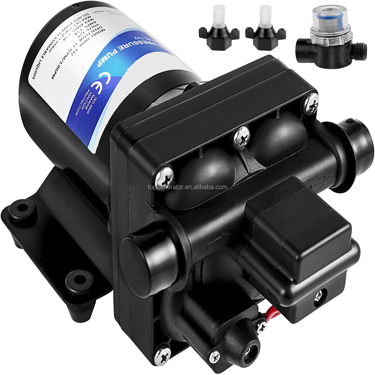 12 V Sprayer, flojet Marine & RV Water Pump, with Pressure Switch 45 PSI Self Priming