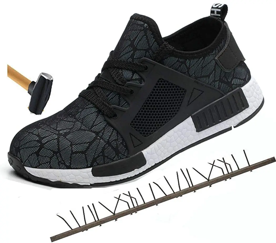 Lightweight Breathable Steel Toe Cap Safety Shoes for Men Women