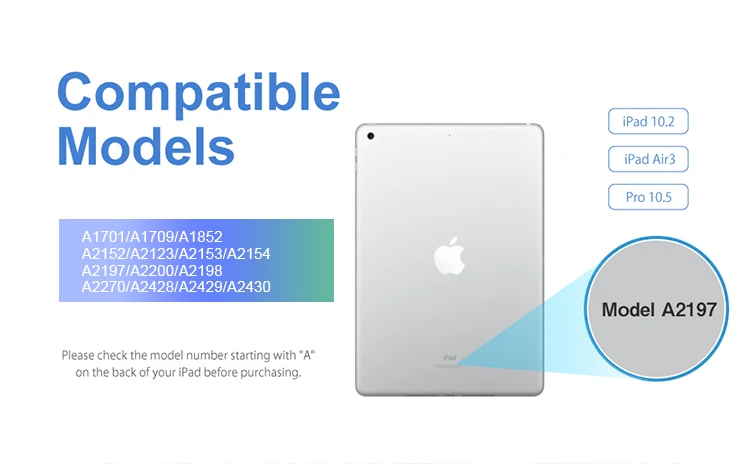 MFI keyboard Smart Connector Keyboard for iPad 10.2 inch