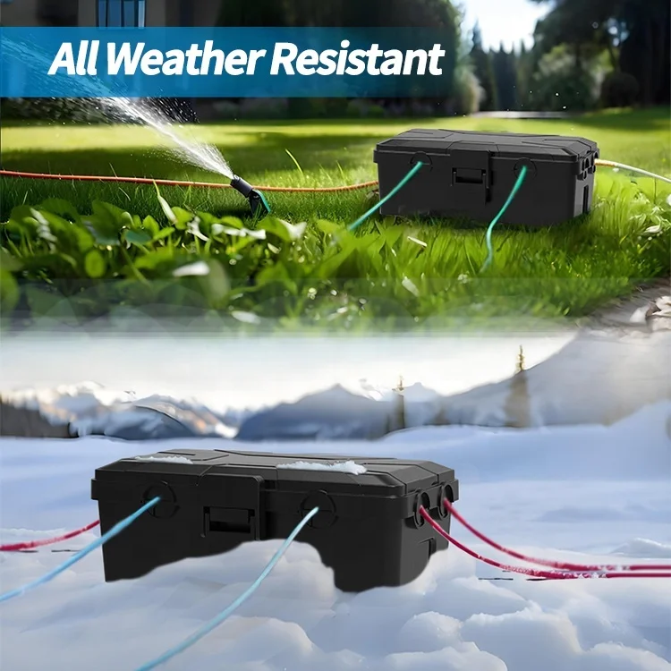 High Quality Medium Size 6 Cable Entry Ports Electrical Junction Box Electrical Connection Box for Home Garden