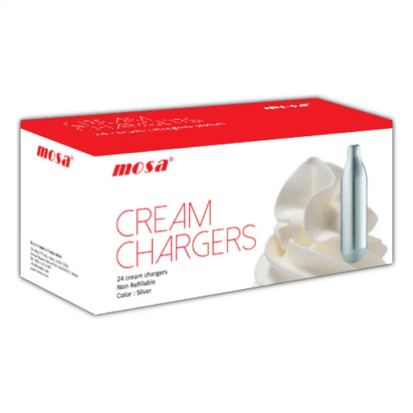 
Low Price Nitrous Oxide N2O Mosa 8g Gas Whipped Cream Charger for Cali Market 