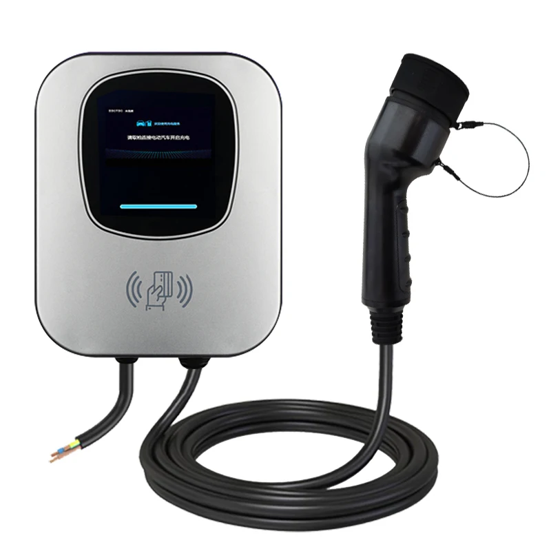 EV зарядные станции ZR-EUO08-3 11 кВт 16 А AC380V с 4 3 дюймовым светодиодным дисплеем зарядная серия переменного тока