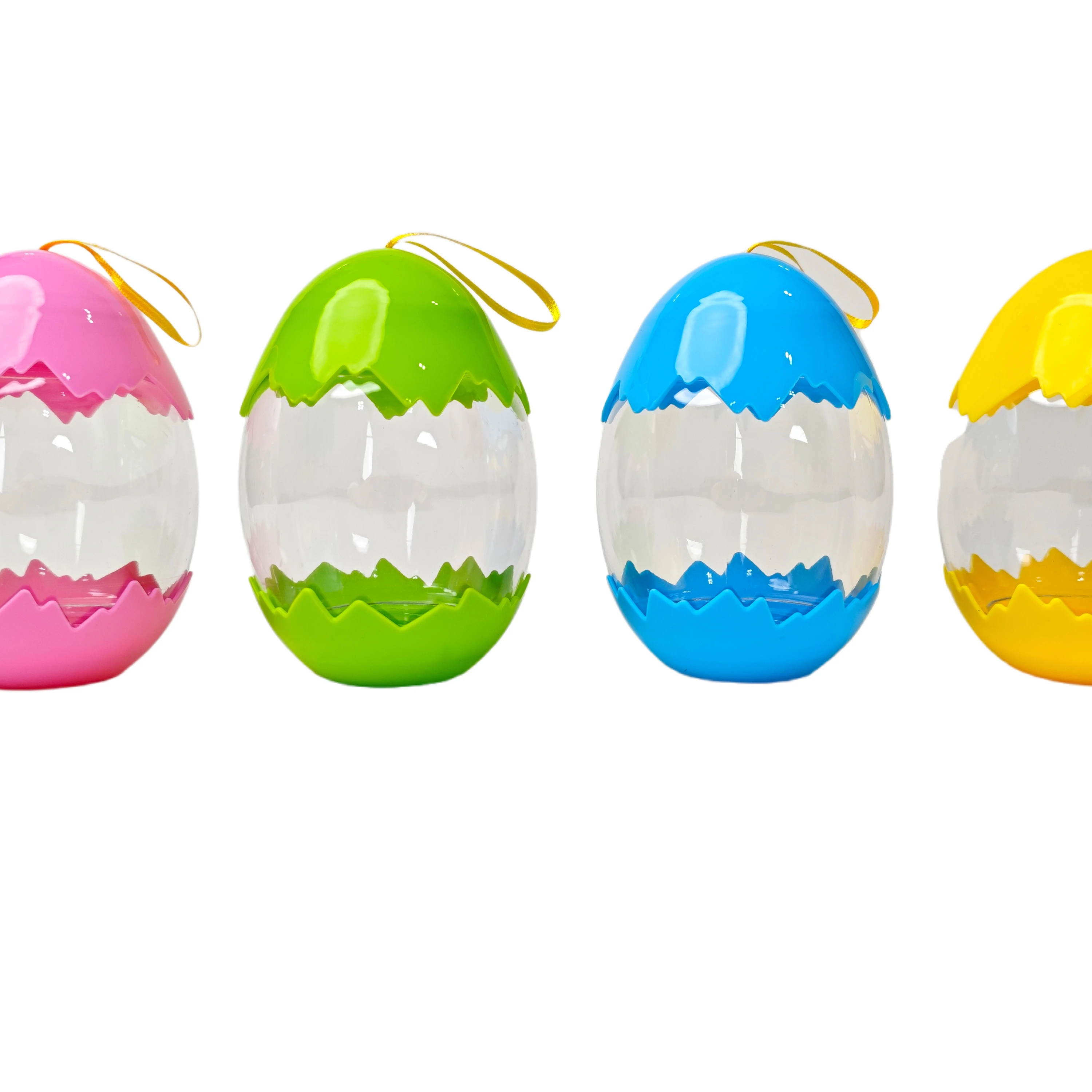 Easter Eggs Surprise Toys PP Egg Colorful Assortment Bright Empty Shells  for Filling Specific Toys, Easter Theme Party