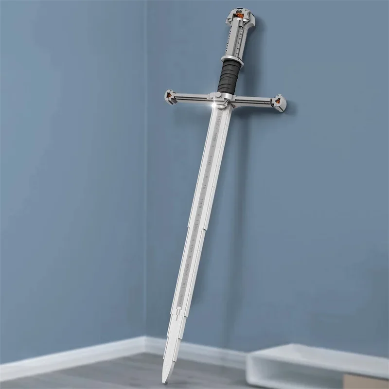 IN STOCK 99024 MOC Idea Medieval Narthil Building Blocks Model Holy Sword Bricks Assembling Toys for Boys Christmas Gift Set