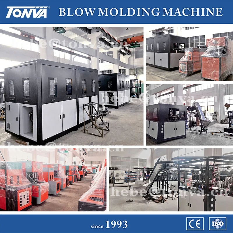 TONVA plastic 2-cavity 600ml fully automatic PET water bottle making blow blowing molding machine hot sale