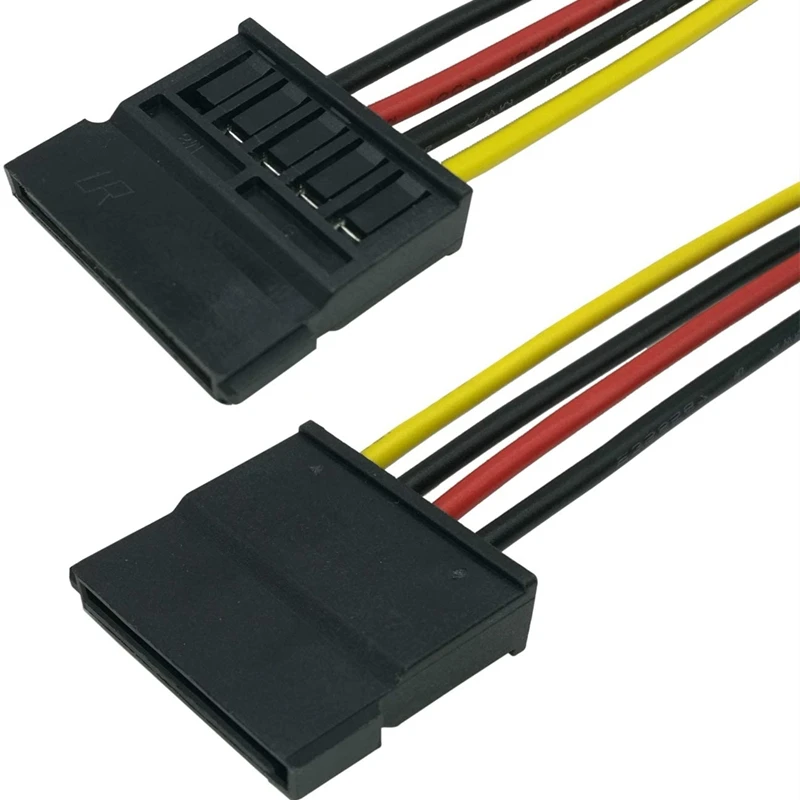 custom 5pin molex 3mm male to Sata 15pin Adapter Video Sata Power Cables
