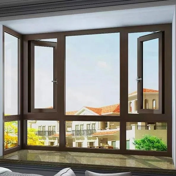 Smart home design Interior aluminum windows hurricane impact glass windows aluminum casement Windows