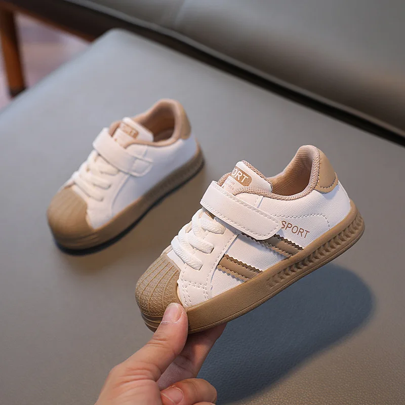 Spring Shell Toe Casual Shoes Fashion Star Pattern Girl Small White Shoes Korean Version Of Sports Baby Shoes Boys