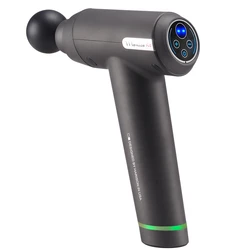 Новый качественный портативный массажный пистолет для массажа мышц тела с ЖК-дисплеем