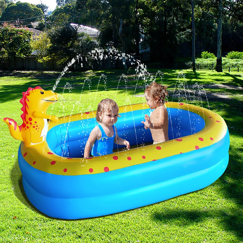 Baby Kiddie Pit Balls Pool - Inflatable Small Infant Toddler Kids Plastic Blow up Pools inflatable splash swimming pool