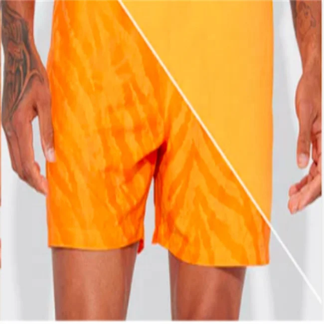 Customized comfortable and soft beach pants fabric with custom patterns for water active fabrics