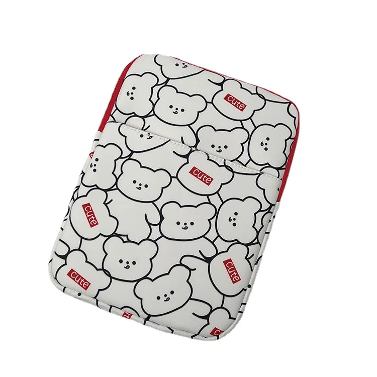 Laptop anti drop and shock-absorbing storage bag cute cartoon versatile niche design tablet liner bag protective cover