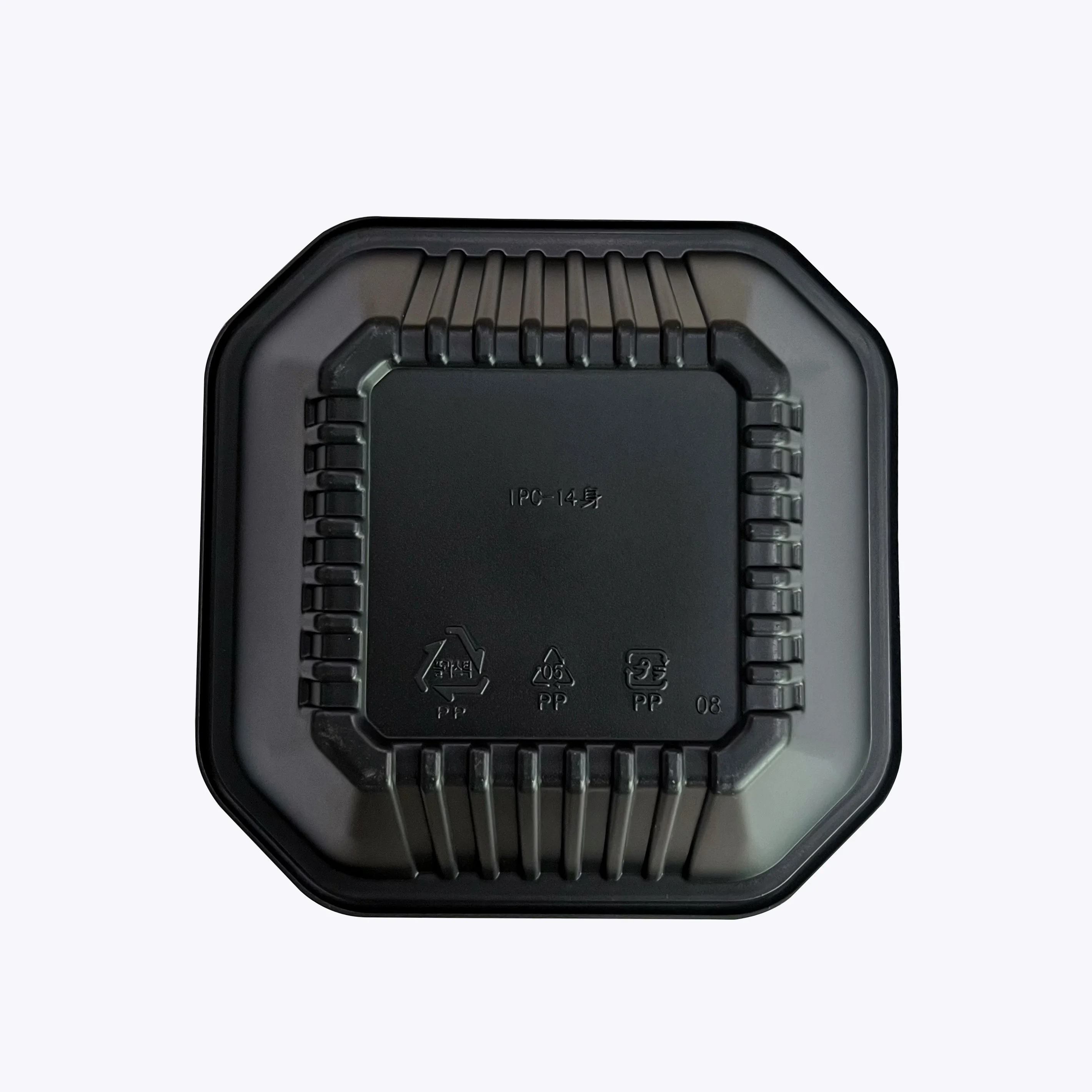 The latest design of soup noodle separation disposable double - layer rice box cover can be customized