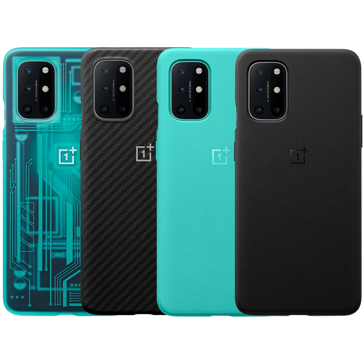 Official Oneplus 8T Case Oneplus Official Protective Cover Karbon Protective Case Quantum Bumper Case Cyborg Cyan From Oneplus