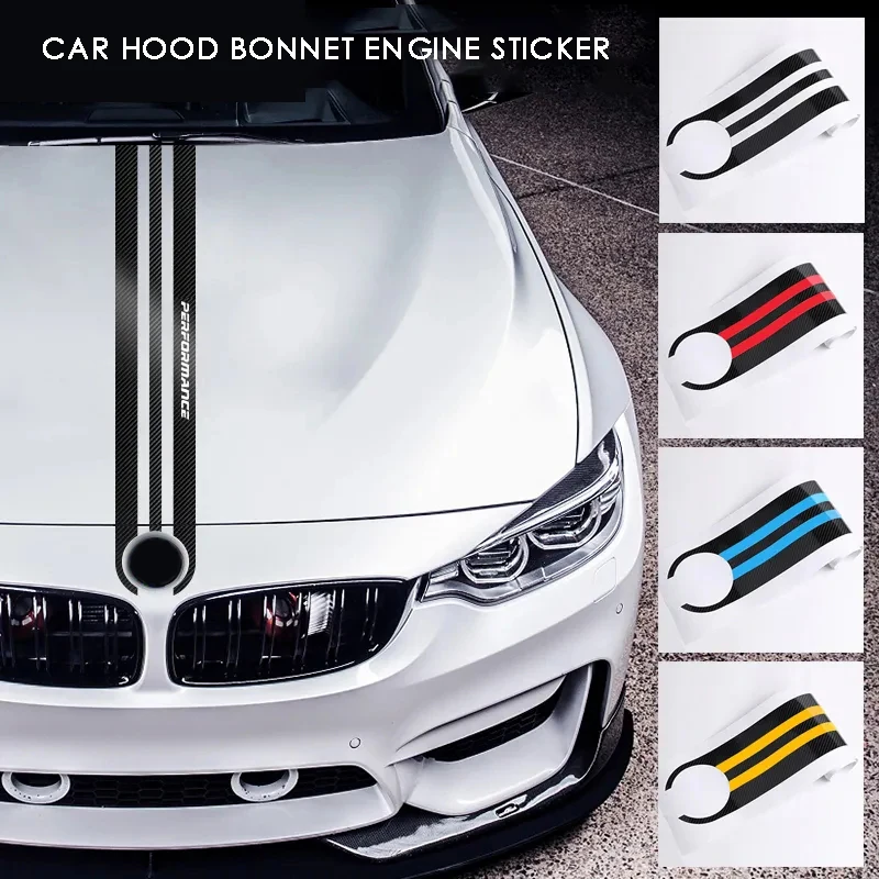 Наклейка на капот двигателя для BMW e46 e90 e60 e39 f30 f10 e87 x5 e70 e91 g30 Спортивная виниловая пленка