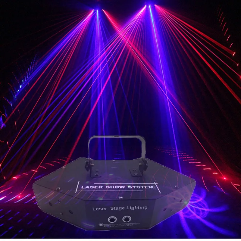 Wholesale Beam Stage Lighting Party Lights 6 Eyes Rgb Laser Light For Disco Ktv Dj