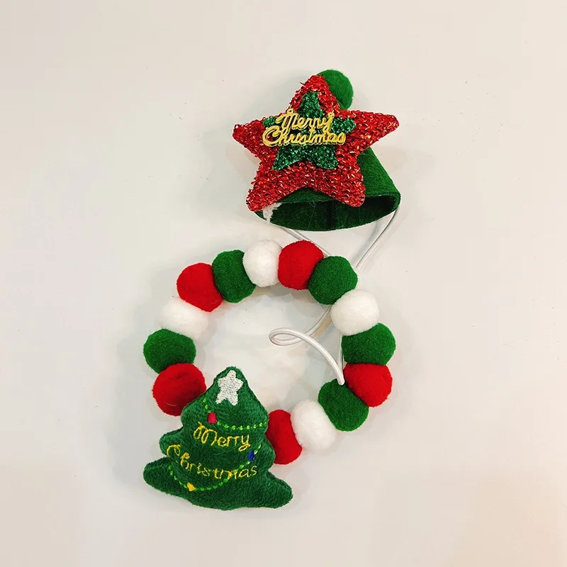 Xianchanpets 2024 Cute Christmas Collar with Lights New Hot Selling Product Direct Factory Wholesale Ornament