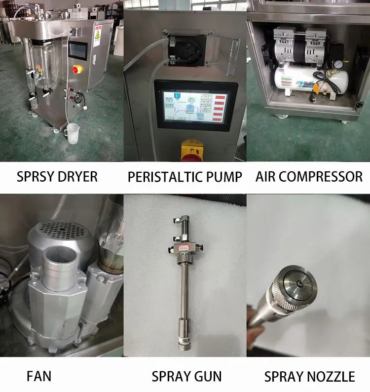 Lab Mini Spray Dryer Machine Price for Coffee Tea and Milk Powder