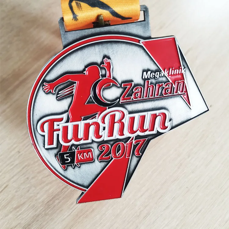 Manufacture 3d Custom Award medals Enamel Metal Sport Medals With Ribbon