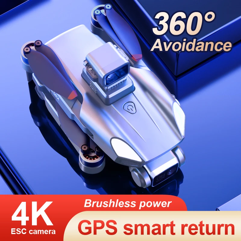 2022 Дрон K90 MAX 4K HD камера бесщеточный двигатель 360 градусов лазерный обход препятствий 5G WIF FPV складной Квадрокоптер GPS подарки