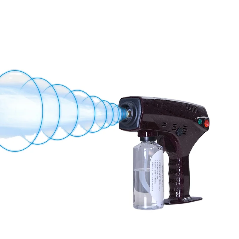 Fog Disinfection Gun Powerful Portable Anion Blu-ray Hand Held Home Cold Fogger Gun