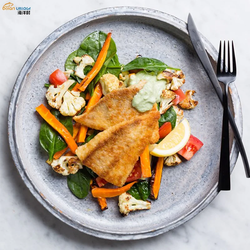 Shandong Ocean Village Food Frozen Seafood 2022 The Best Selling Pollock Fish Fillet Breaded Crumbed Fish Fillet
