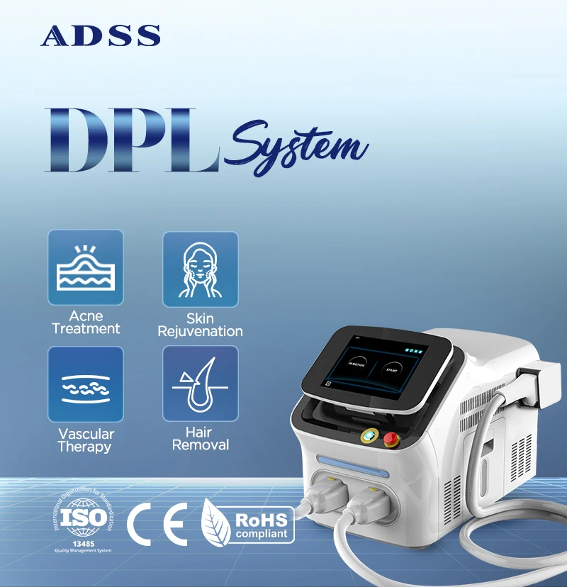 ADSS Desktop E light OPT IPL laser hair removal DPL skin rejuvenation machine