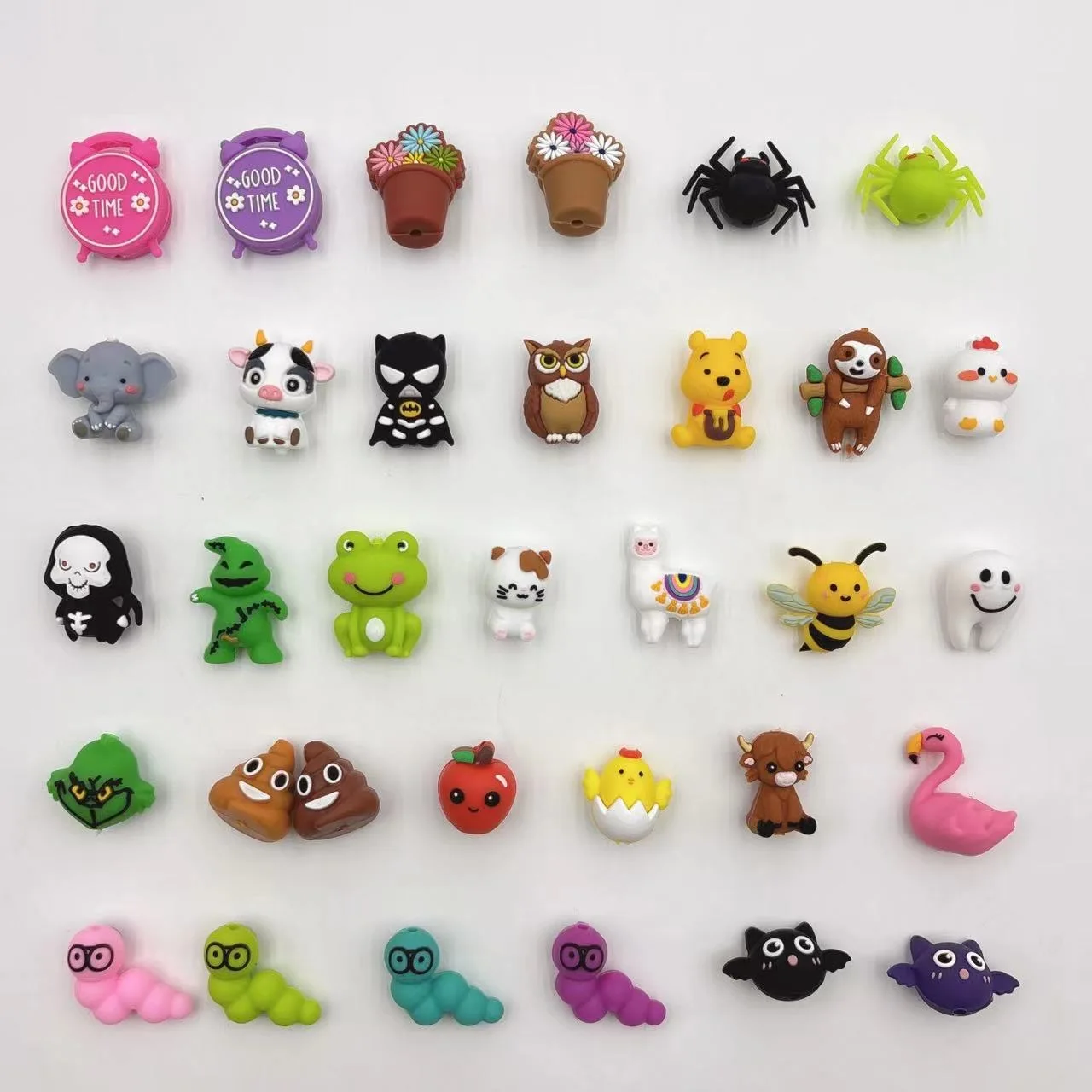 BPA Free 3D Silicone Focal Teething Loose Beads Pen Making Accessories Custom Beads