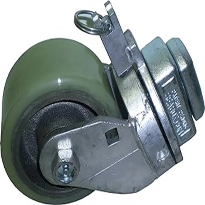 Cascoo 6 Inch Elastic Rubber Caster With Lock For Warehouse Container