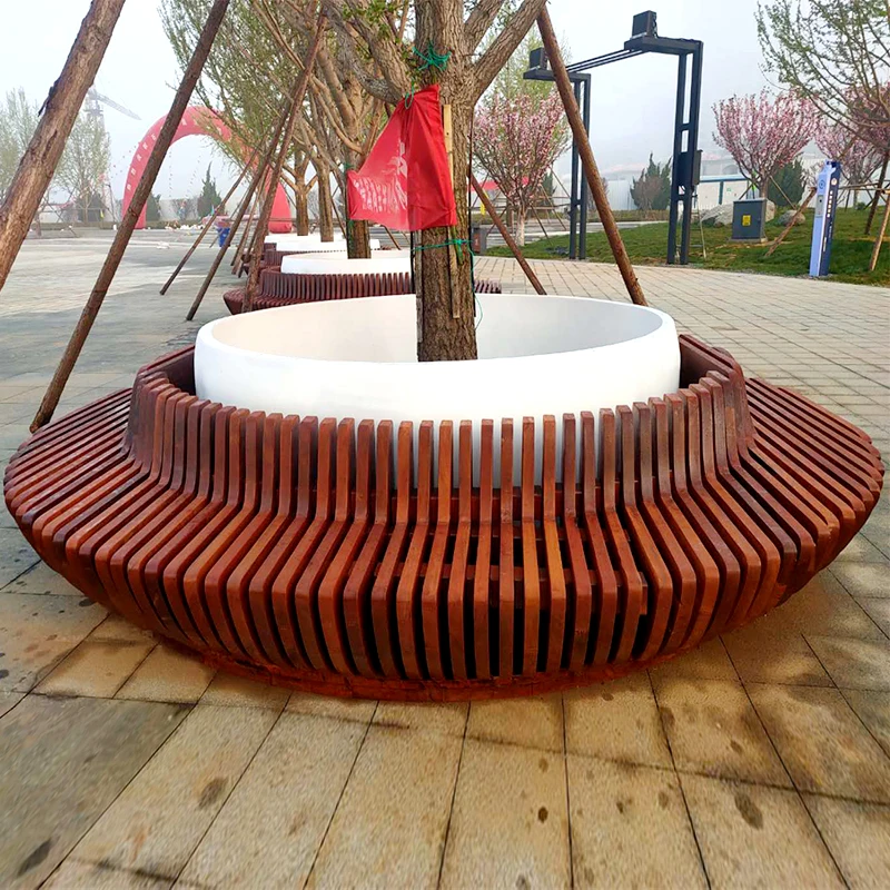 
Y843 Metal + fiberglass Tree pot Planter seating luxury public waiting area chairs custom outdoor waiting bench chairs Y843 Metal + fiberglass Tree pot Planter seating luxury public waiting area chairs custom outdoor waiting bench chairs