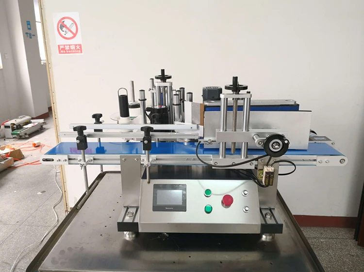 Stock available in Germany, USA, Russia automatic desktop round bottle sticker labeling machine