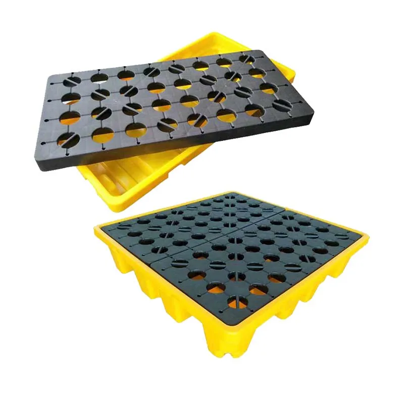 For Sale Flexible Sidewall Spill Pallet Wholesale Heavy Duty 2 Drums Spill Plastic Pallet