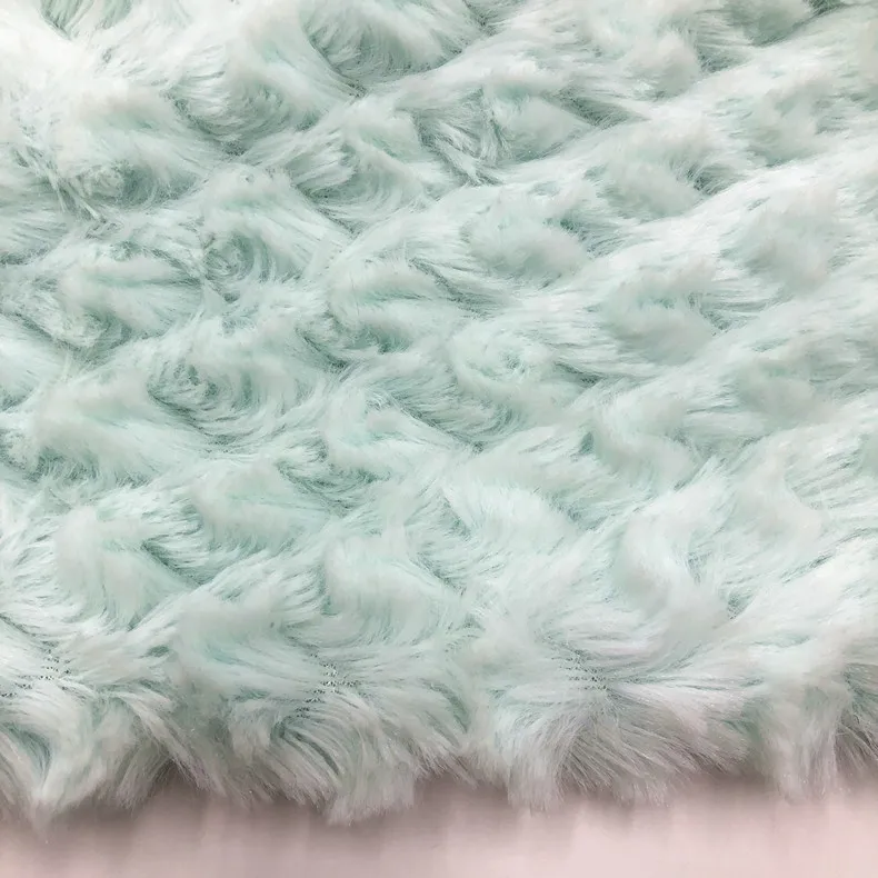 Новинка 2021 трикотажная жаккардовая ткань с тиснением и чисткой из искусственного кроличьего меха для игрушек