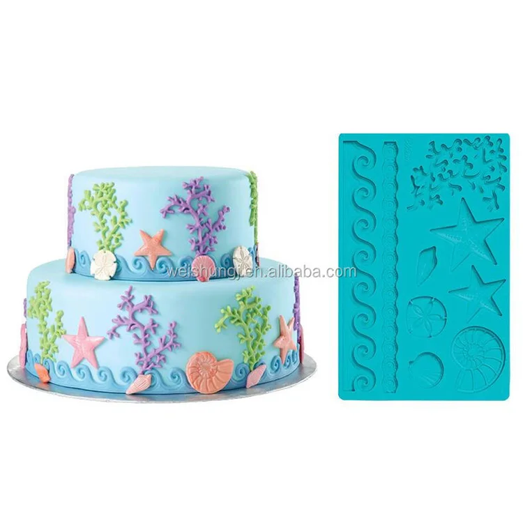 Custom Different Pattern Sugar Lace Baking Mat Silicone Fondant Molds Cake Tools For Decorating