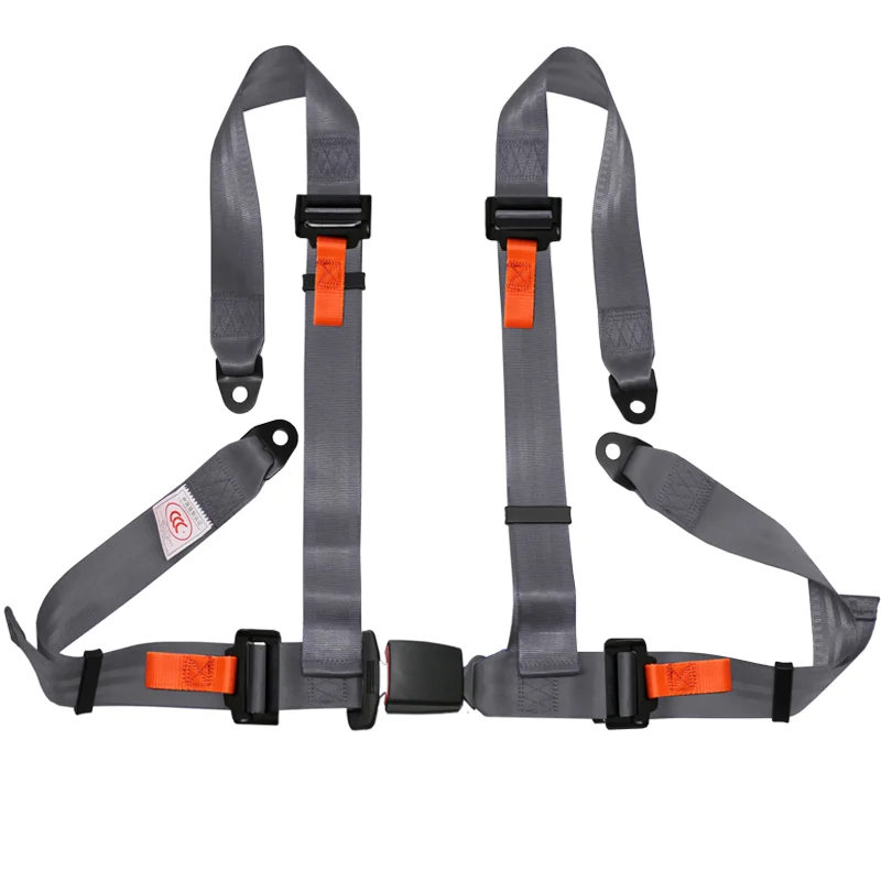 4-Point Racing Car Safety Belts with 2-Inch Webbing Strap Enhanced Vehicle Seat Belt System