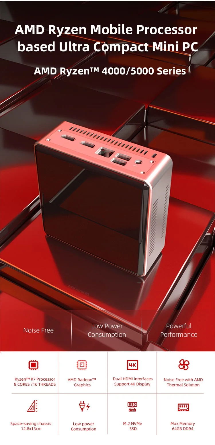 Manufacturer 1lan 5usb Hd-mi 12v 60w 16gb Intel Mini Pc 5500u Mini Pc I7 Wins 10 64 Bit Intel Hd Graphics Core I7 Mini Pc