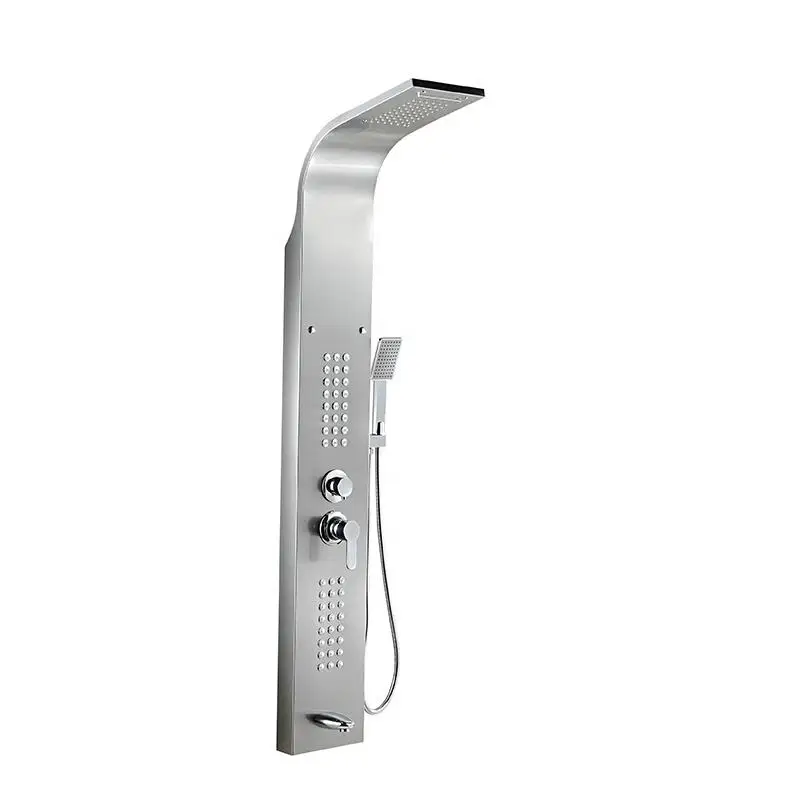 Wholesale Thermostatic Shower Panel Waterfall Rainfall Shower Faucet Column Spa Massage Jet Shower Mixer