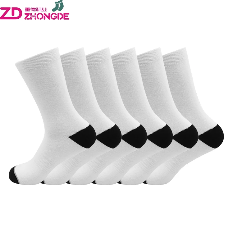 High quality long tube compression custom design 3d printing fancy graphic sublimation white polyester men socks with logo