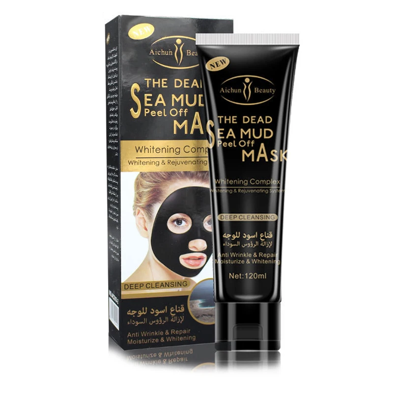 
OEM anti-blackhead cream activated charcoal creme maskck head black mud face pack 