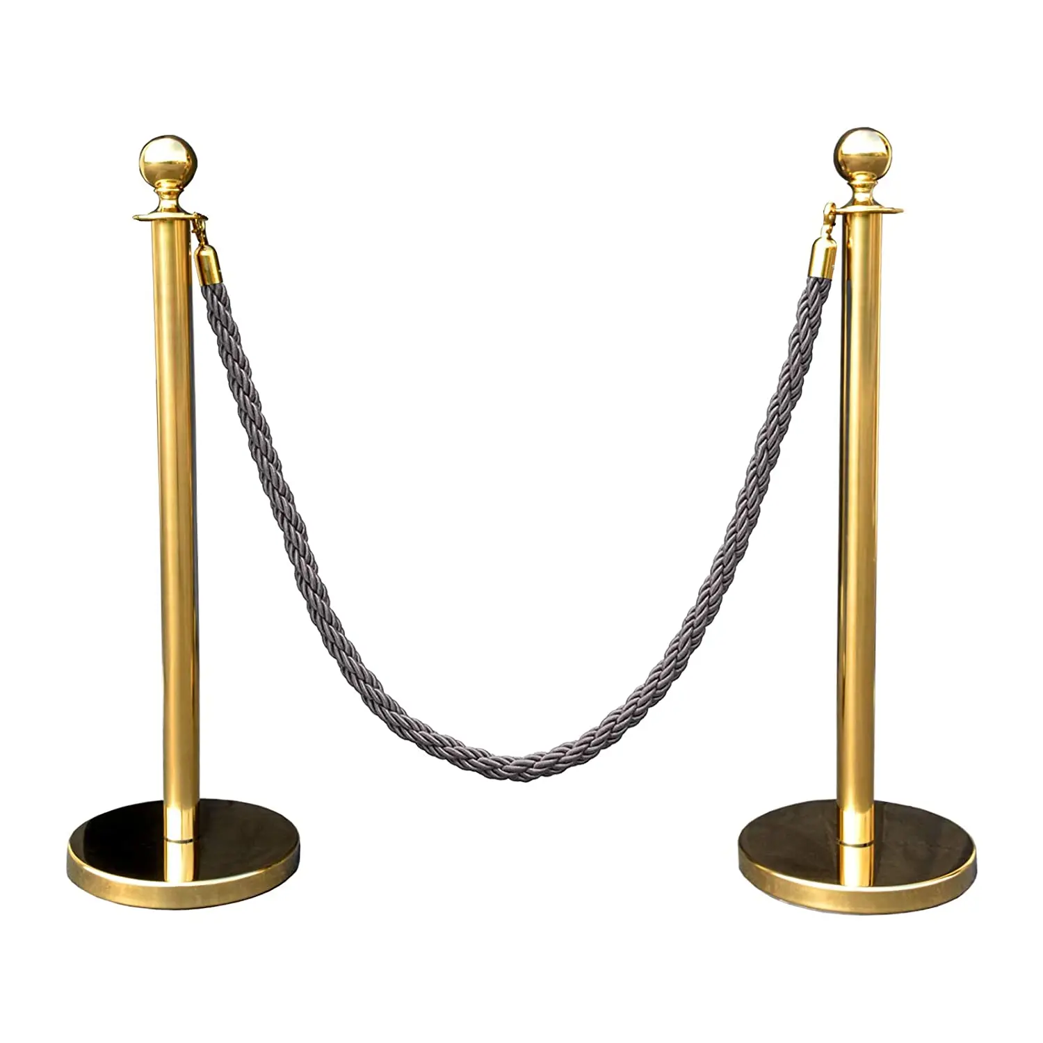 retractable queue stand velvet rope stanchion pole crowd control management system flexible delineator road warning post barrier
