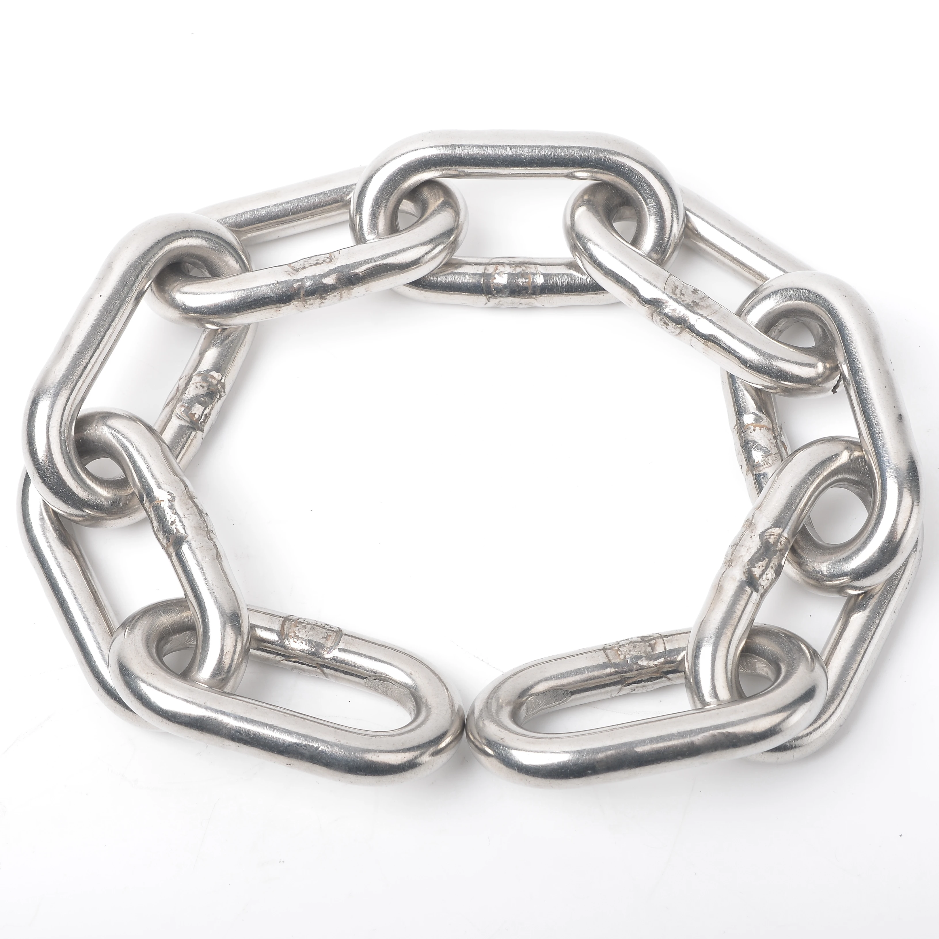 Factory direct sales, High-Quality Stainless-Steel Din 766 Link Chains Safety Chain With Spring Hooks