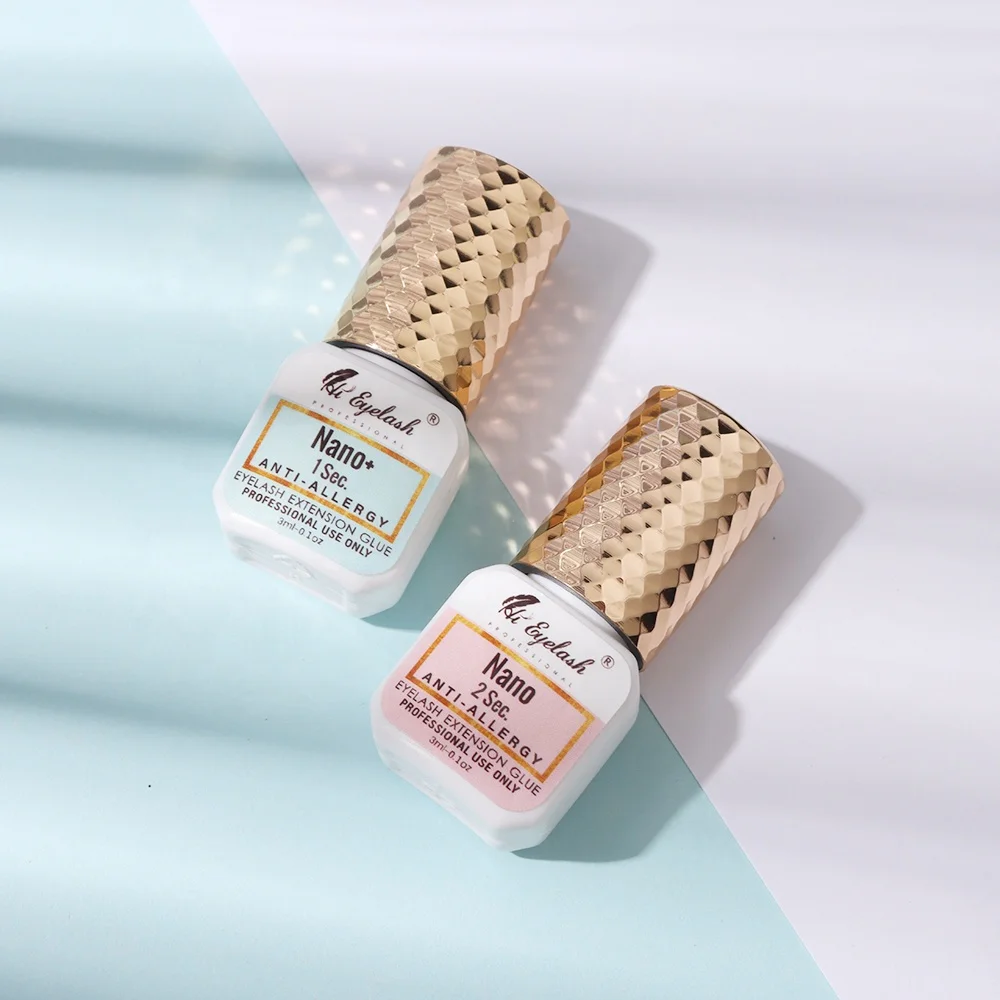 hieyelash 3ml No Irritation Bottle Black Best Private Label Japan Wholesale Professional Permanent Eyelash Glue