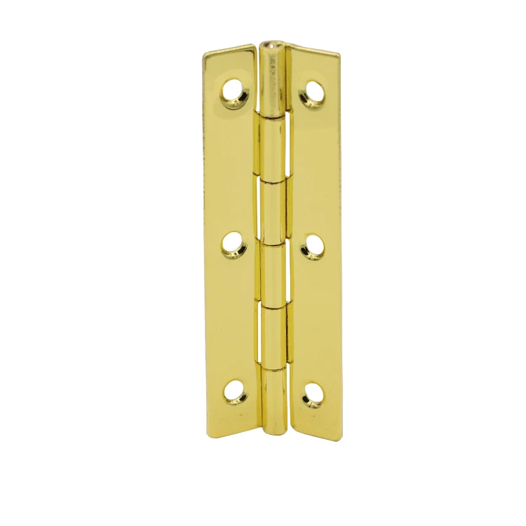 Wholesale custom 180 degree angle butt square brass hinges for wooden jewelry box 6 holes