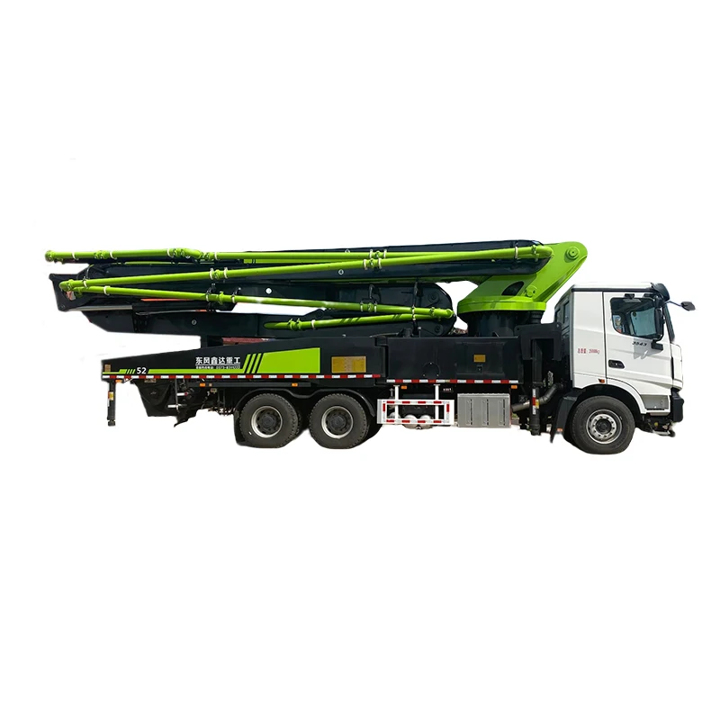 China Brand 58m concrete boom pump truck concrete truck boom pump truck mounted concrete pump for sale