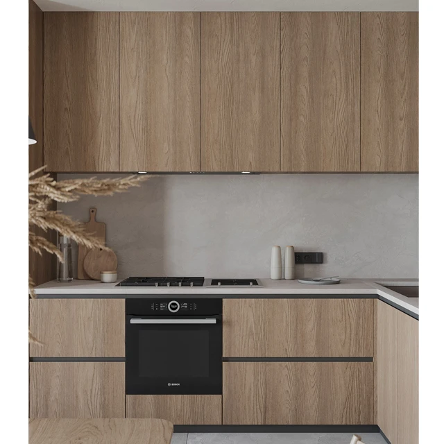 Kejia European Style Fiberglass Kitchen Cabinet Pantry Unit Accessories Ethiopia Kitchen Cabinets Design