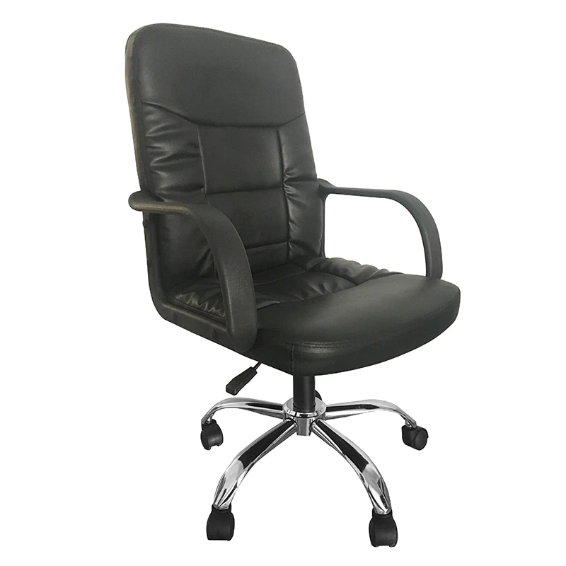 Factory customized deluxe pu leather lift tilted task office chair ergonomic swivel computer office desk chairs with casters